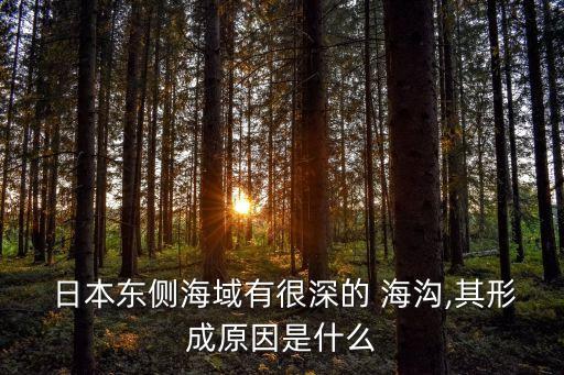  日本東側(cè)海域有很深的 海溝,其形成原因是什么