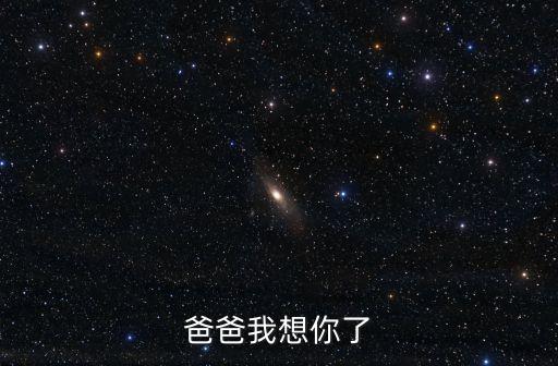 爸爸我想你了