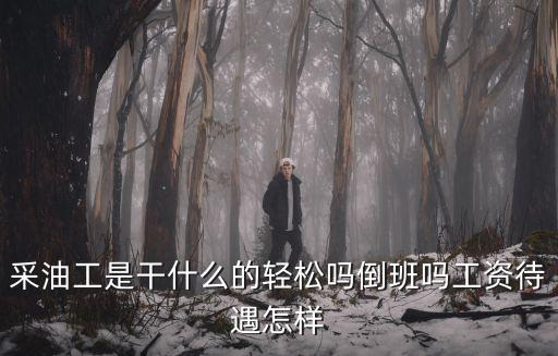 采油工，采油工做什么