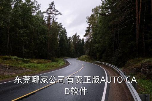 東莞哪家公司有賣正版AUTO CAD軟件