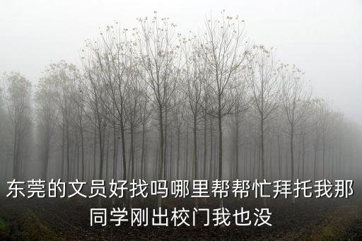 文科生在東莞好找工作嗎，理科生比文科生更好找工作嗎