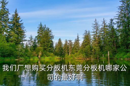 我們廠想購買分板機東莞分板機哪家公司的最好啊