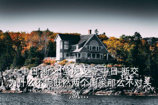  中日 斷交!堅決支持 中日 斷交,為什么不呢既然兩個國家那么不對頭,就...