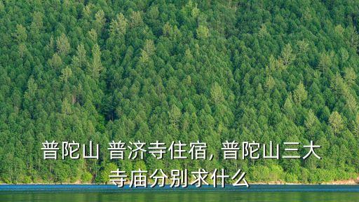 普陀山普濟寺,普陀山三大寺廟之一司前寺介紹