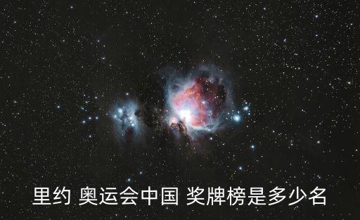 里約奧運會獎牌榜,冬季運動會注意事項