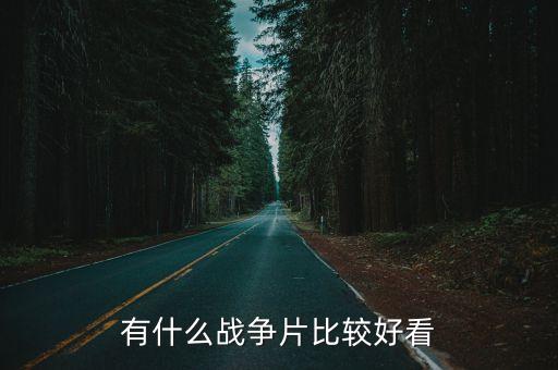 有什么戰爭片比較好看