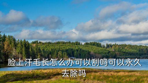臉上的毛可以刮嗎,刮胡子變成毛毛!