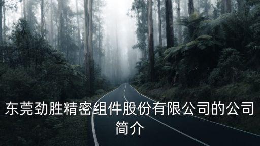 東莞勁勝精密組件股份有限公司的公司簡介