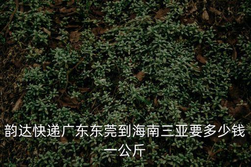 東莞韻達快遞省內多少錢一公斤，韻達寄衣服到東莞多少錢一斤