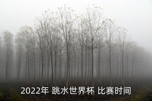 跳水比賽,田徑跳水是奧運會正式比賽之一