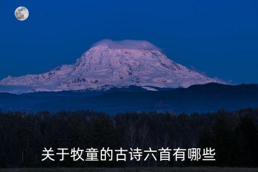 關于牧童的古詩六首有哪些
