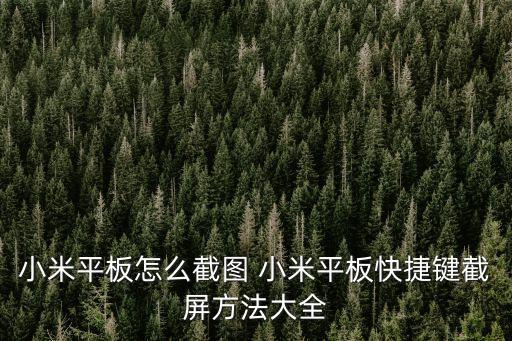 小米平板怎么截圖，小米平板電腦怎么截圖