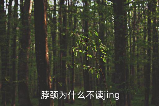 脖頸,脖子不能讀jing!原來是這樣