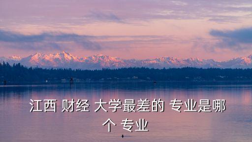 江西財經大學專業,江西財經大學:經管理類為主高級本科專業