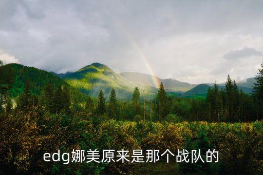 edg娜美，娜美以前是不是EDG的