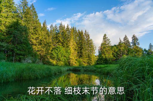 細枝末節,上一節:小事小節!
