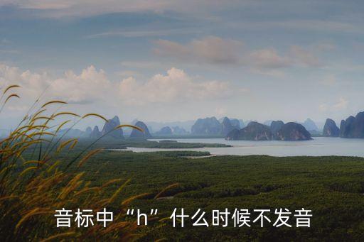  音標中“h”什么時候不發音