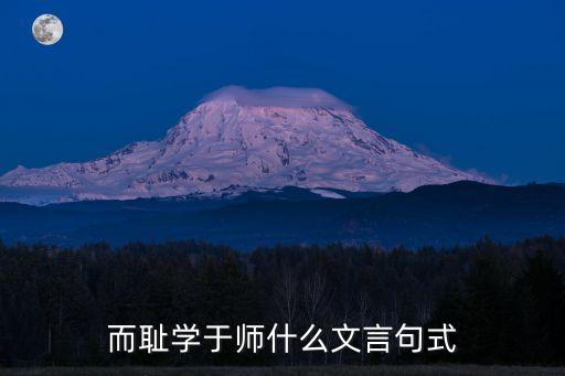 而恥學(xué)于師什么文言句式