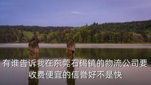 有誰告訴我在東莞石碣鎮的物流公司要收費便宜的信譽好不是快