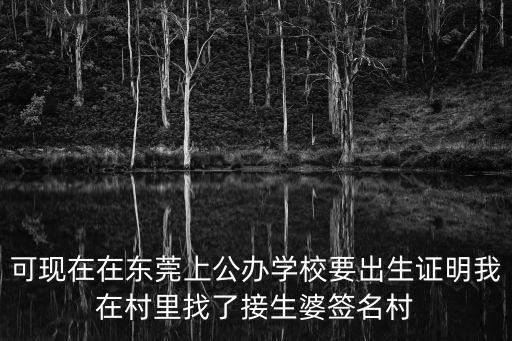 東莞村委蓋章，可現在在東莞上公辦學校要出生證明我在村里找了接生婆簽名村