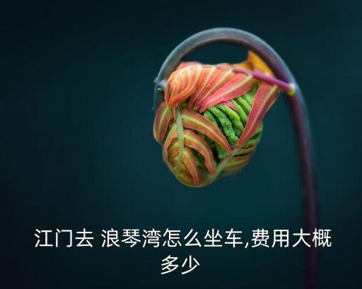 江門浪琴灣,從廣東到江門有哪些著名地標?