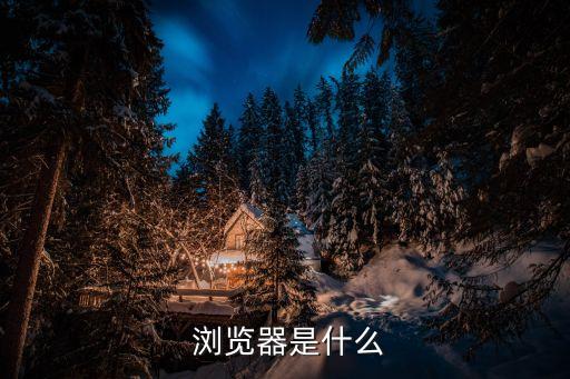  瀏覽器是什么