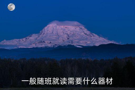 一般隨班就讀需要什么器材