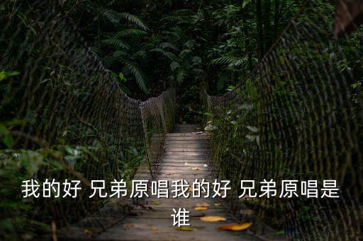 我的好 兄弟原唱我的好 兄弟原唱是誰(shuí)