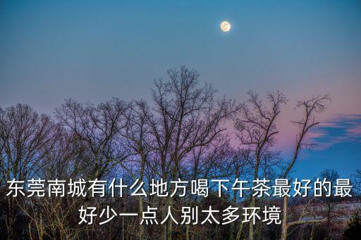 東莞最好喝的茶餐廳，東莞大嶺山哪里喝早茶好