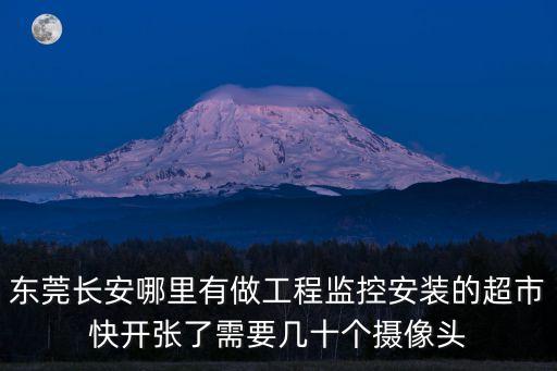 東莞長安哪里有做工程監控安裝的超市快開張了需要幾十個攝像頭