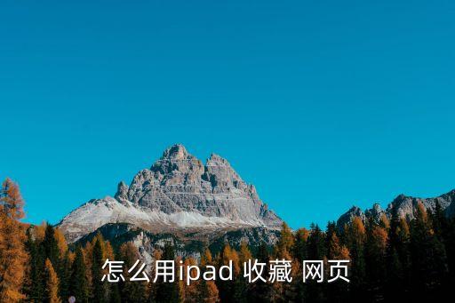 怎么用ipad 收藏 網(wǎng)頁