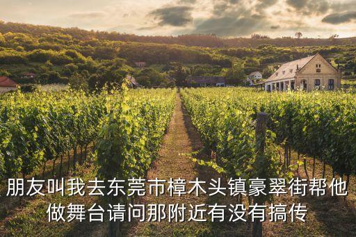 朋友叫我去東莞市樟木頭鎮豪翠街幫他做舞臺請問那附近有沒有搞傳