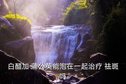 蒲公英花怎么祛斑,血栓通過什么能治斑?