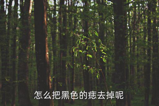 黑痣怎么去掉,痣又稱色素痣或痣細胞痣，是皮膚上的良性腫瘤