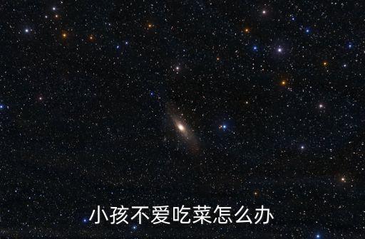 小孩不愛吃菜怎么辦