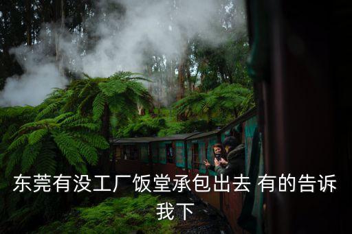 東莞有沒工廠飯堂承包出去 有的告訴我下