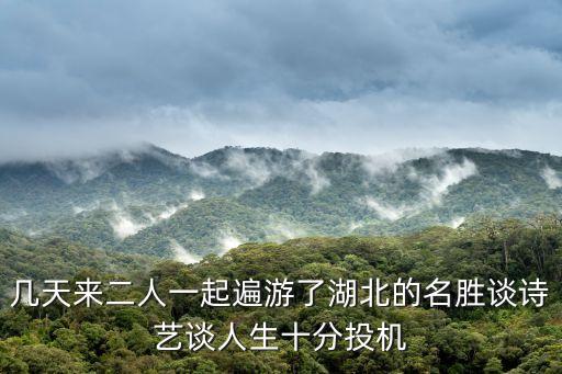 東莞貨柜車?yán)畮讉€(gè)湖北人，幾天來(lái)二人一起遍游了湖北的名勝談詩(shī)藝談人生十分投機(jī)