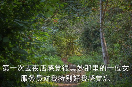 第一次去夜店感覺很美妙那里的一位女服務員對我特別好我感覺忘