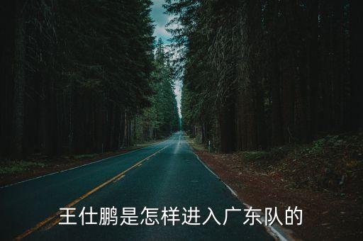 王仕鵬是怎樣進(jìn)入廣東隊(duì)的
