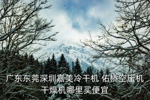 廣東東莞深圳嘉美冷干機 佑橋空壓機干燥機哪里買便宜