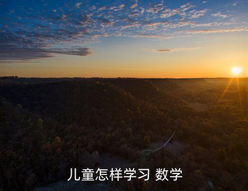  兒童怎樣學習 數學