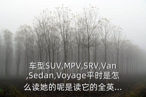 車型SUV,MPV,SRV,Van,Sedan,Voyage平時是怎么讀她的呢是讀它的全英...