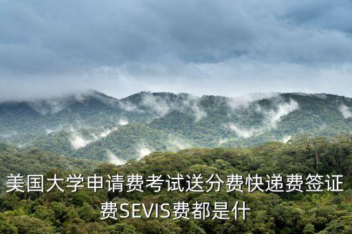 美國(guó)大學(xué)申請(qǐng)費(fèi)考試送分費(fèi)快遞費(fèi)簽證費(fèi)SEVIS費(fèi)都是什