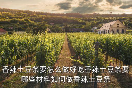 麻辣薯條，香辣土豆條要怎么做好吃香辣土豆條要哪些材料如何做香辣土豆條
