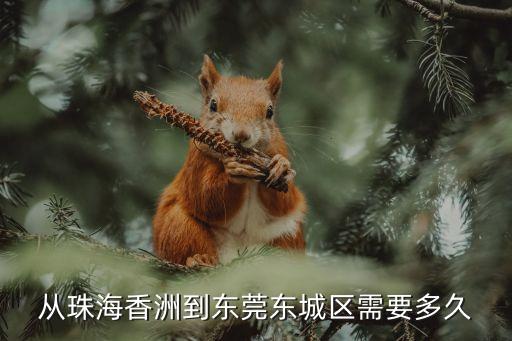 從珠海香洲到東莞東城區需要多久