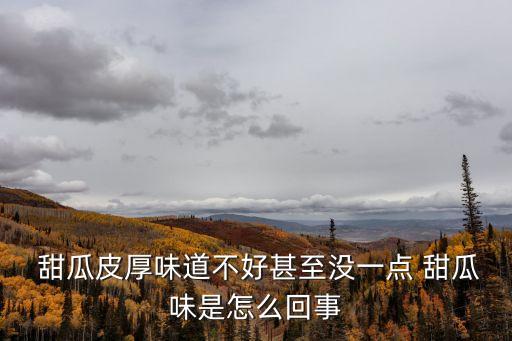 甜瓜皮,夏季甜瓜怎么吃和怎么做?