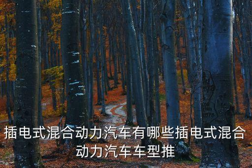 插電式混合動力汽車有哪些插電式混合動力汽車車型推