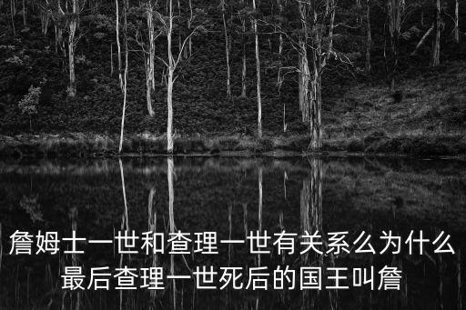 詹姆士一世和查理一世有關(guān)系么為什么最后查理一世死后的國王叫詹
