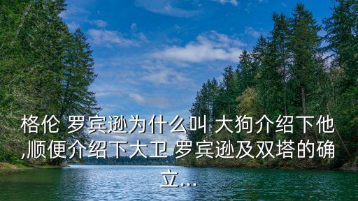 大狗羅賓遜,前nba球星羅賓遜的父親是大狗
