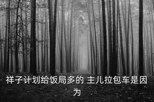祥子計劃給飯局多的 主兒拉包車是因為